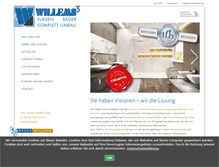 Tablet Screenshot of fliesen-willems.de
